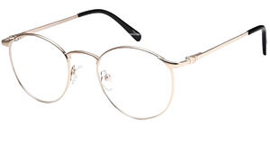 CAPRI DC211 WHITE GOLD EYEGLASSES FRAMES 53-19-140 AUTHENTIC